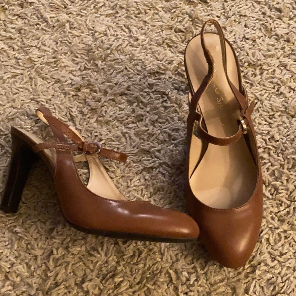 Franco Sarto Slingback Mary Jane heels
